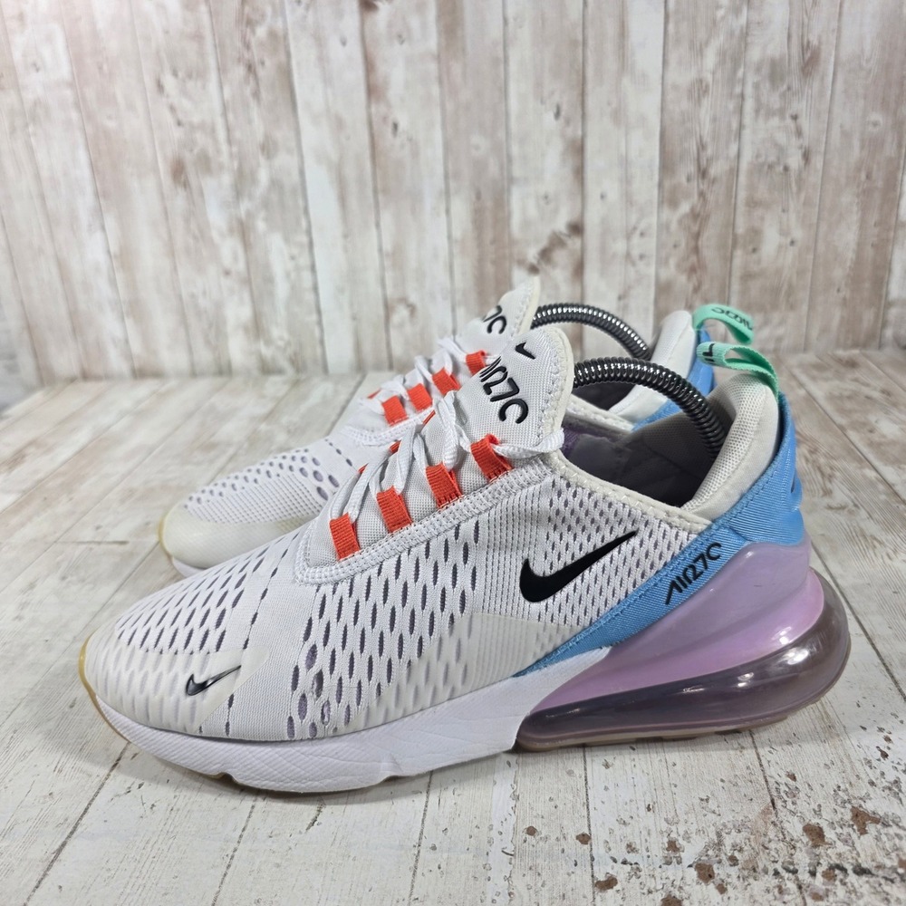 Nike Air Max 270 Womens 10 White University Blue Psychic Purple DX2351-100 - Picture 4 of 8